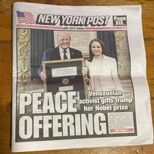 New York Post: Peace Offering Venezuela Activist Gift Trump Her Nobel