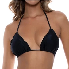 Luli Fama  COSITA BUENA Wavey Triangle Bikini Top ~NWT~ Small