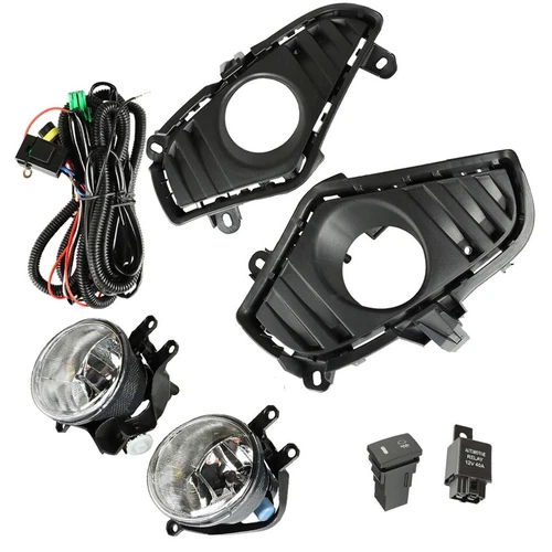 Fog Light Lamp For Toyota RAV4 2019-2025 Bezel Harness Switch Kit Halogen Bulbs - Picture 5 of 13