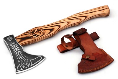 MDM Axe for Women, Vintage Tomahawk Bearded Axe Hand Forged Viking Style Hatchet