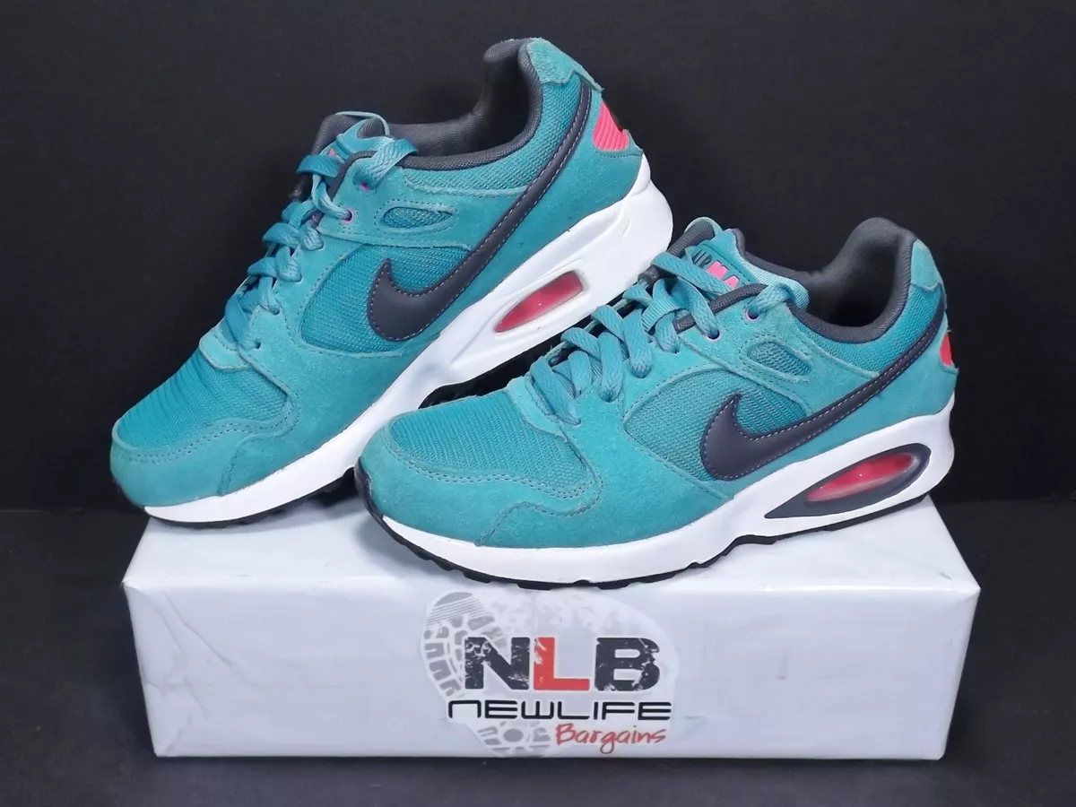Nike Air Max Coliseum Racer Teal Pink Gry Suede 555423 302 Men Size 6 Miami Vice