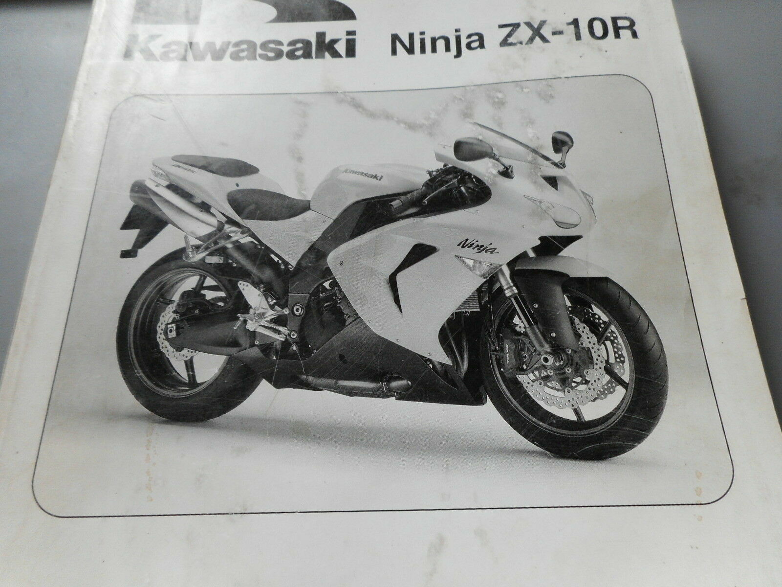 Kawasaki ZX10R ZX1000D OEM Factory Service Repair Manual 99924-1365-01