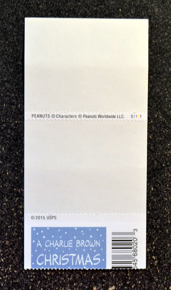 2015USA #5021-5030 Forever Charlie Brown Christmas - Booklet Block of 10 peanuts - Image 2 of 2