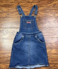 levis denim overall skirt jumper girls small blue e4