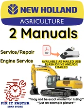 NEW HOLLAND E385 C CRAWLER EXCAVATOR MANUAL SERVICE ENGINE SHOP REPAIR PDF USB