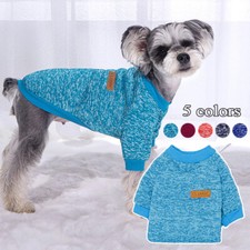 Pet Dog Vest Hoodie Sweater Jumper Coat Warm Dogs Clothes Puppy Apparel Jacket  