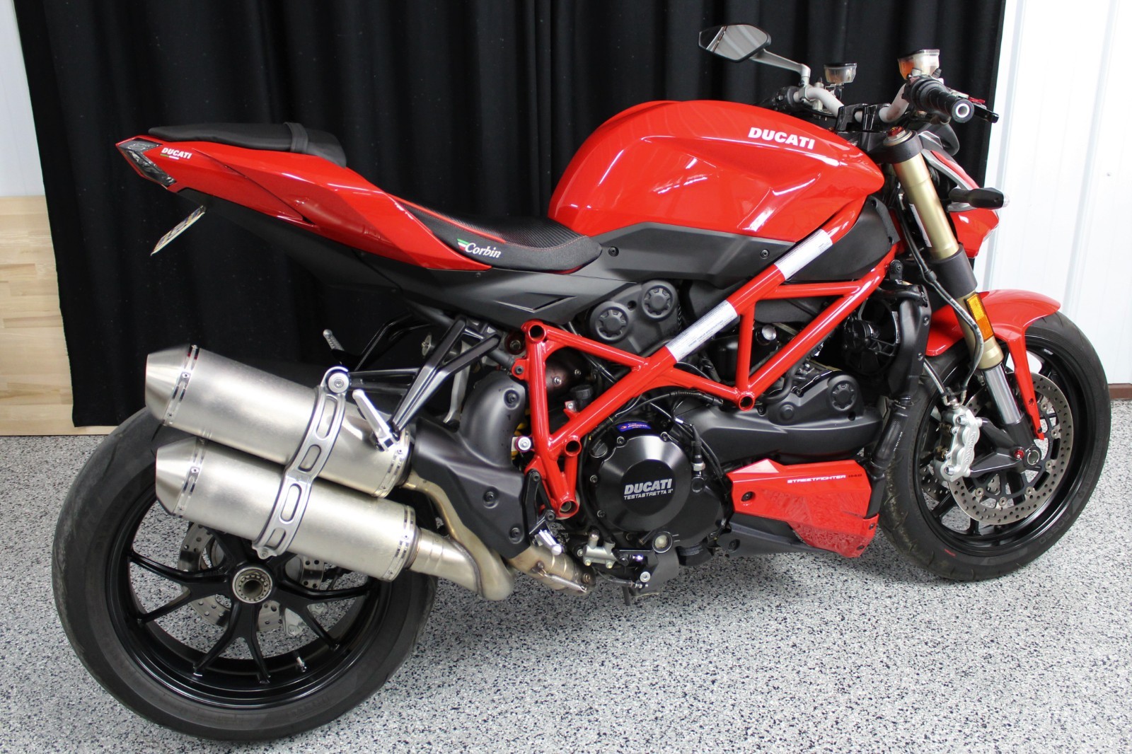 2012 Ducati Superbike  2012 12 Ducati Streetfighter 848 Red 1,200 Miles RUNS GREAT! Fender Delete