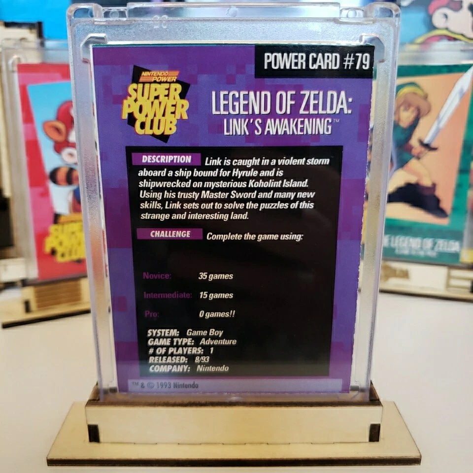 Legend Of Zelda Link's Awakening Video Game Card Display Art Decor - Image 4 of 4