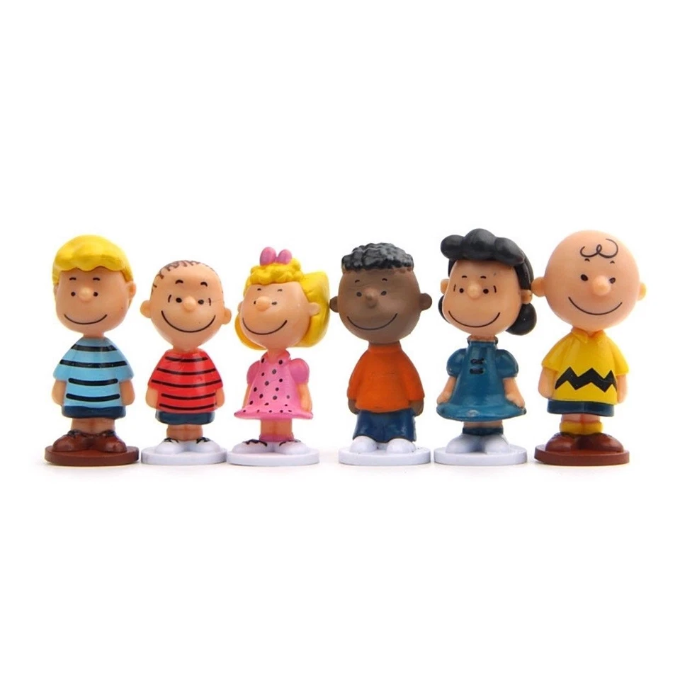 12 Stk Snoopy Die Peanuts Figuren Sammlung Charlie Brown Linus Comic Serie Doll - Bild 4 von 4