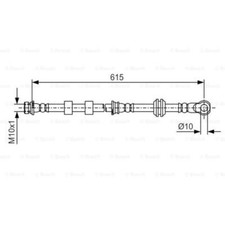 BOSCH Bremsschlauch vorne rechts für Mitsubishi Lancer VIII Sportback