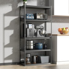 5 Tier Garage Shelving Heavy Duty Loads 2000LBS 72" Garage Storage Shelves