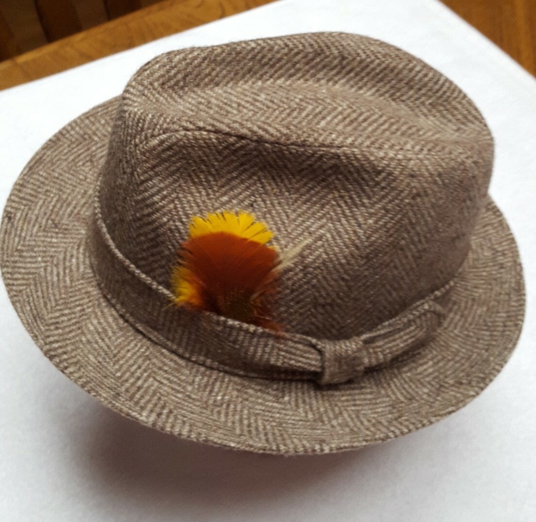 帽子 50s VINTAGE Mallory Twenty 7 5/8 61cm VINTAGE MALLORY BY STETSON COWBOY HAT GREEN WOOL SIZE MEDIUM