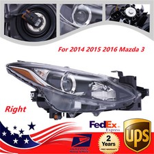 Faro halógeno pasajero derecho derecho derecho sedán hatchback Mazda 3 2014-2016