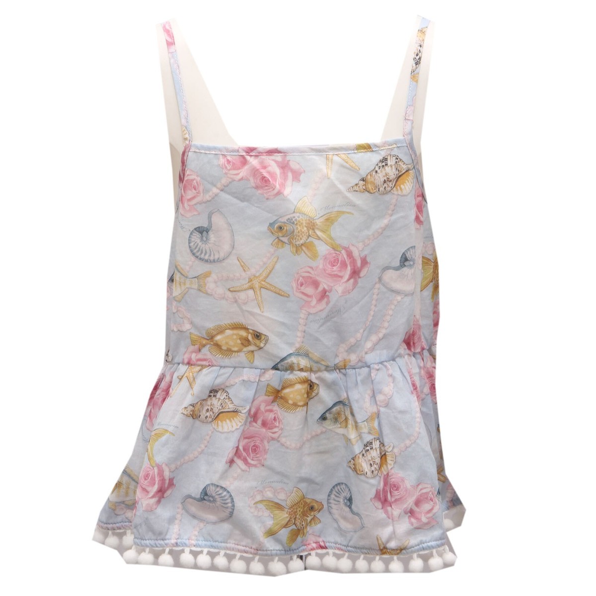 5803AC copricostume bimba GIRL MONNALISA BEACH cotton beachwear dress kids