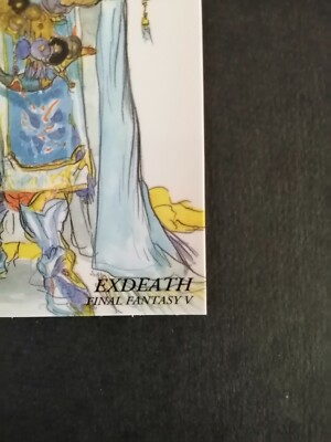 EXDEATH Final Fantasy 5 Art Museum Card FF5 Japan Yoshitaka Amano