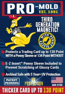 (18) PROMOLD MH130SAB MAGNETIC ARROWHEAD CORNER 130PT CARD W/SOFT SLEEVE HOLDERS