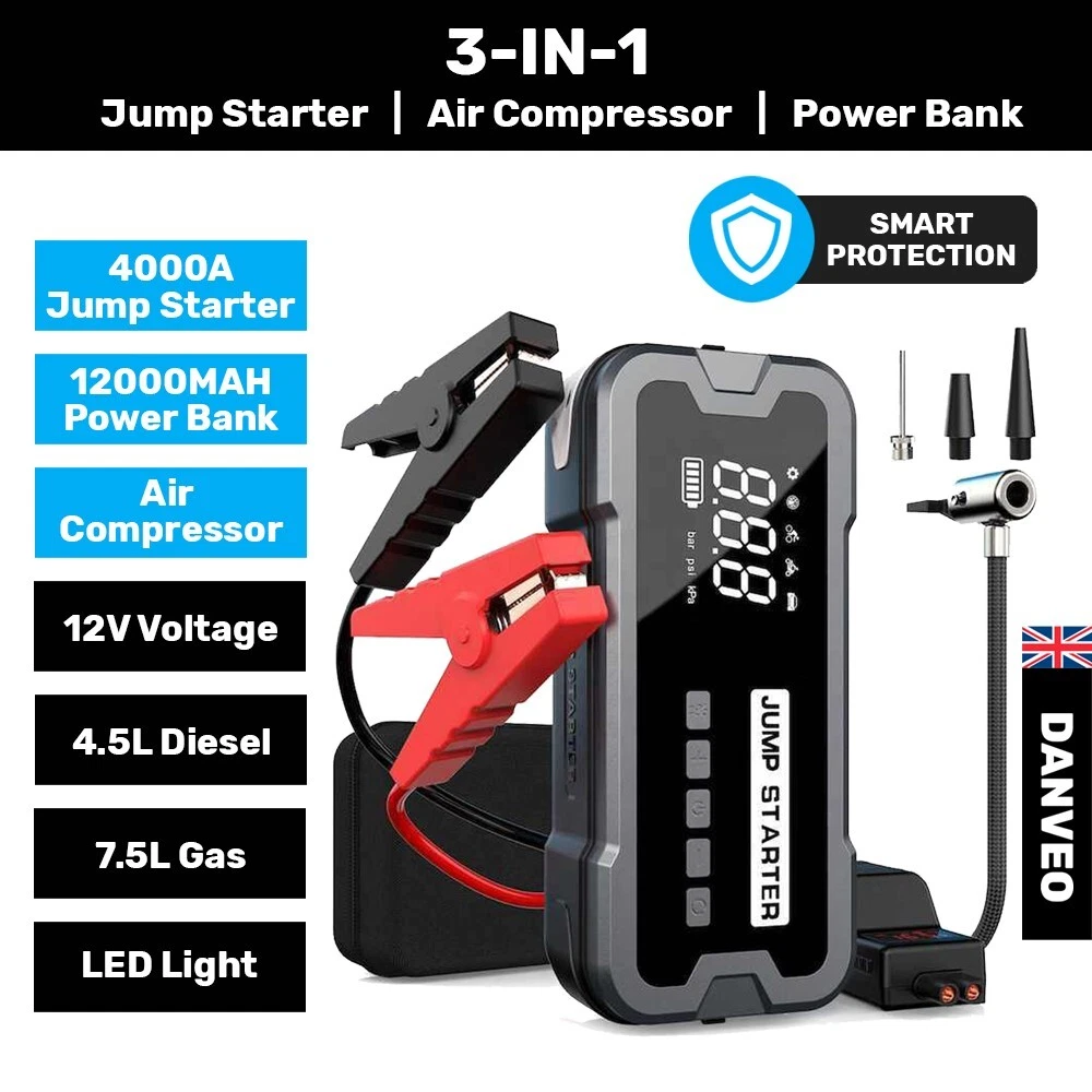 Danveo Car Jump Starter 4000A