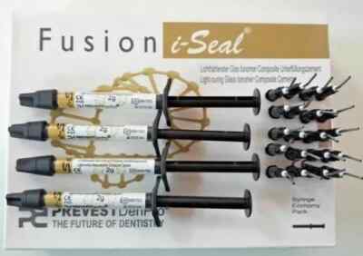 PREVEST DENPRO FUSION I-SEAL LIGHT CURING GIC DENTAL CEMENT LINER FREE SHIP..