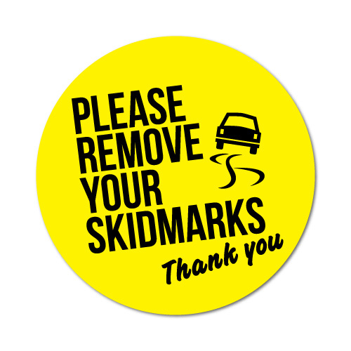 Remove Skidmarks Toilet Rules Sticker Home Decals Stickers #5149EN-W - Picture 1 of 1