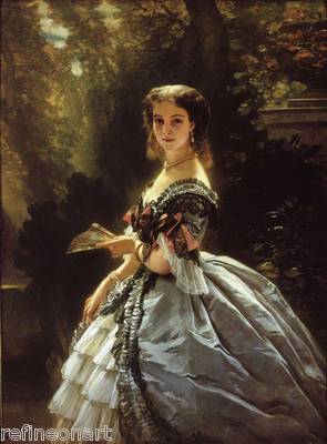 Franz Xaver Winterhalter Princess Elizabeth Esperovna Belossels Canvas Print