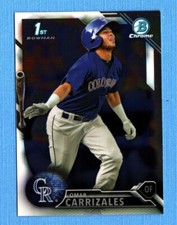 2016 Bowman Chrome Prospects #BCP58 Omar Carrizales Colorado Rockies