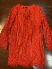Buffalo David Bitton Lace Dress Red Size Medium Fancy-Wedding- Valentines Day
