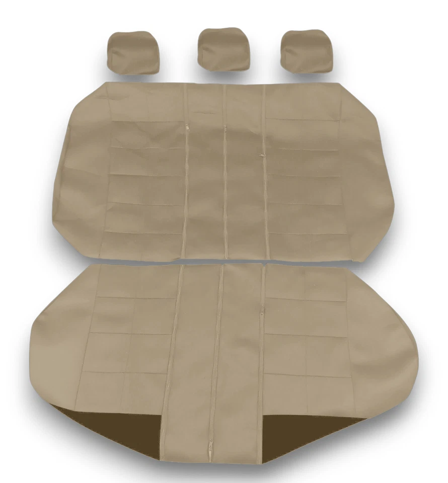 Schonbezüge Sitzbezüge Bezüge Set für Fiat 128 beige — 第 4/4 张图片