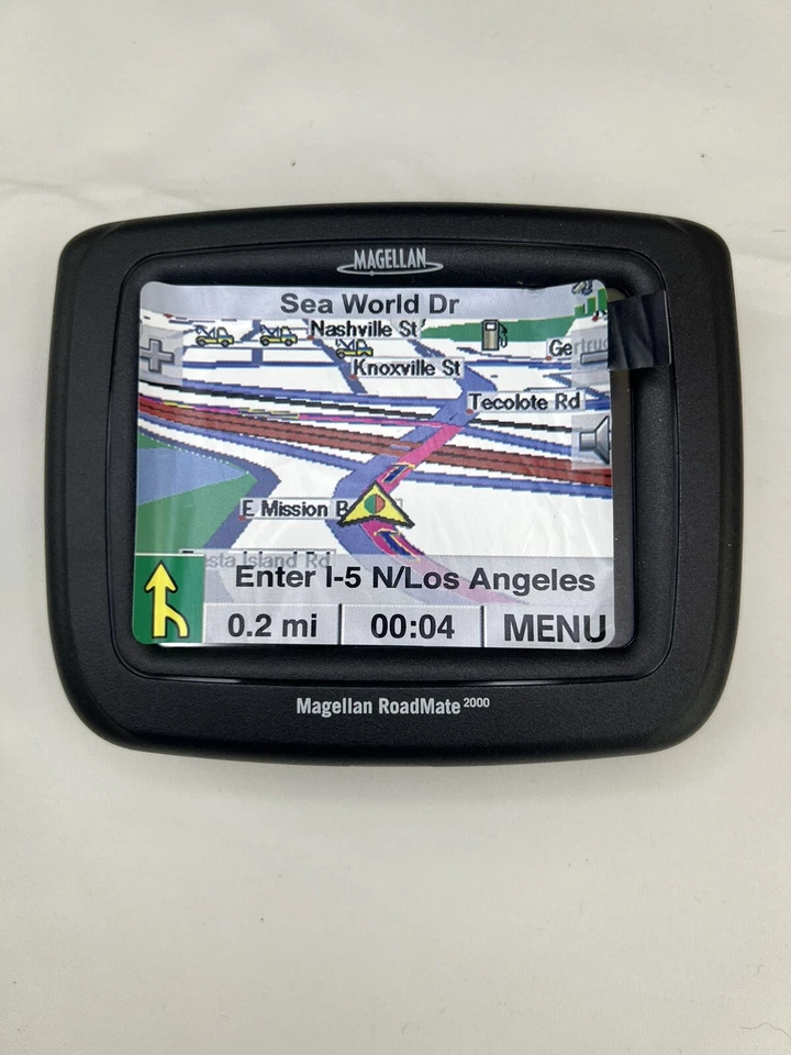 VINTAGE Magellan Roadmate 2000 GPS 3.5" LCD Touch Screen Navigation READ - Image 3 of 4