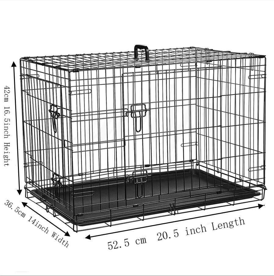 Dog Cage Puppy Training Crate Small Medium Large XL XXL Metal Cages Pet