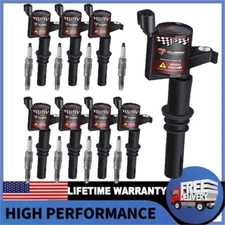 For Ford F150 4.6/5.4L TRITON & Spark Plug 8 2004-2008 Ignition Coils DG511 Pack