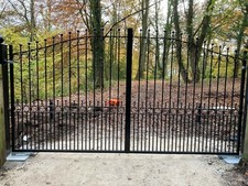 Premium Ornamental Steel Driveway Gates , Design PJN33