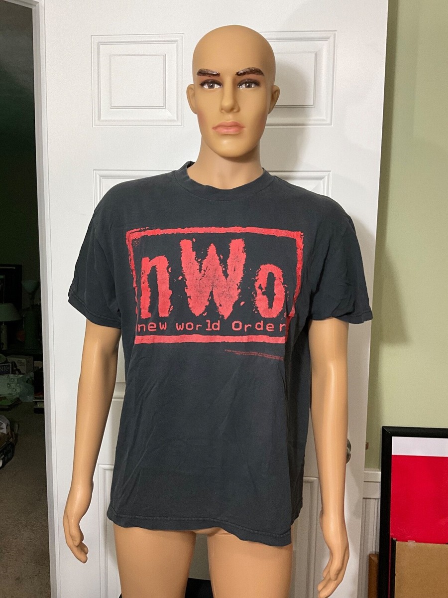 VINTAGE 1998 WCW NWO RED & BLACK BAD HAS ARRIVED T-SHIRT SZ