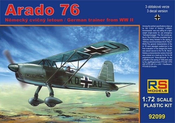 Arado 76 IN A/B Schulen 3 Decal Luftwaffe W / Foto GeäTzt Parts 1:72 Modell Kit-image