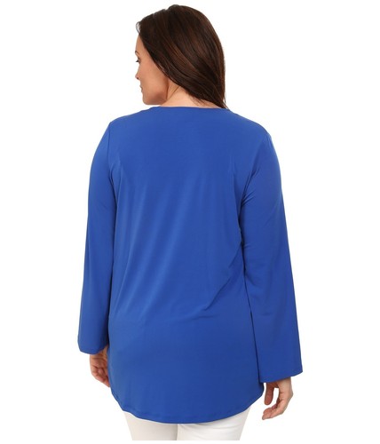 Michael Kors ~ Größe 1X ~ verziert Langarm Plus Tunika Top Bluse Einzelhandel $ 120 - Bild 3 von 4