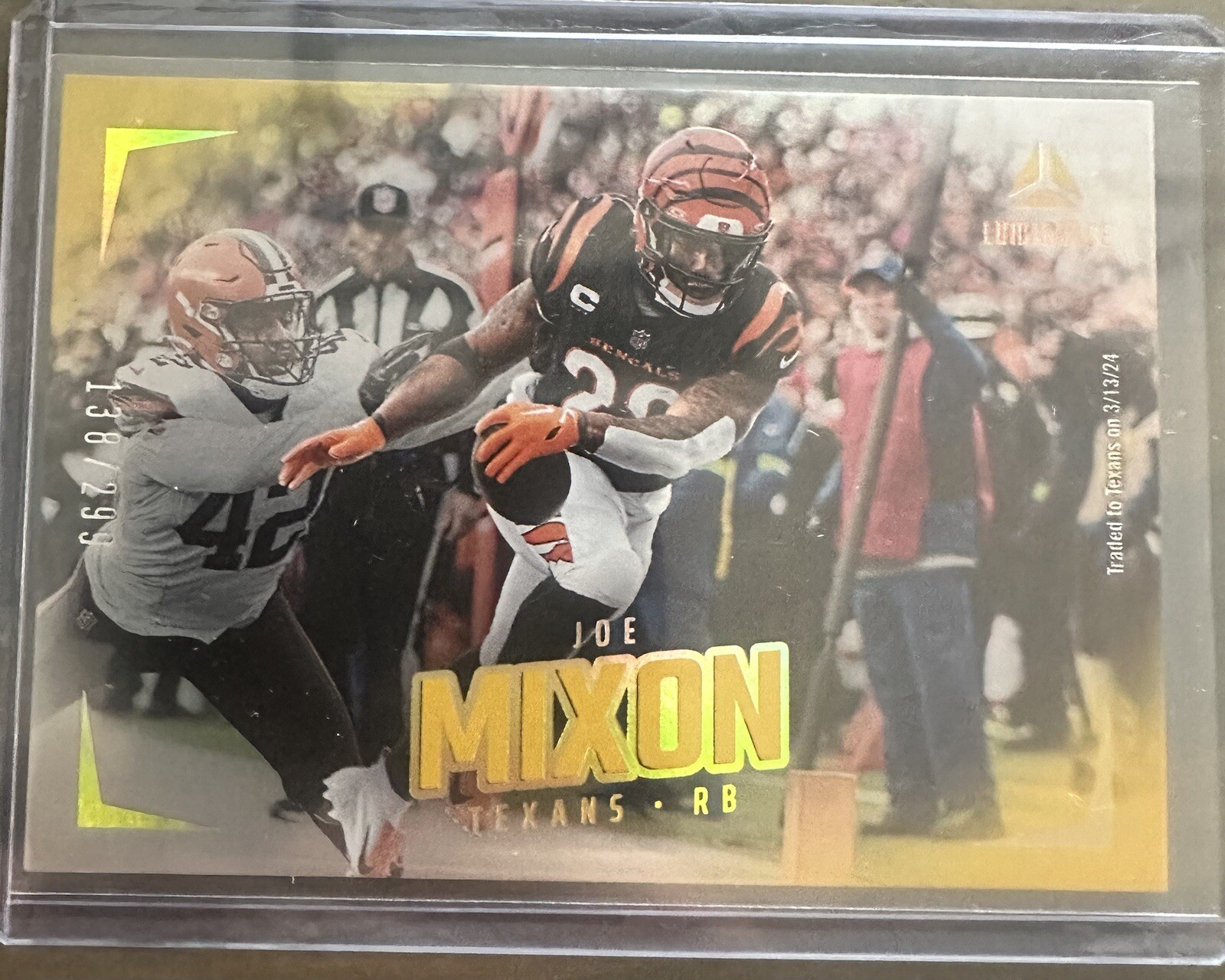 2024 Panini Luminance - Gold #96 Joe Mixon 138/299