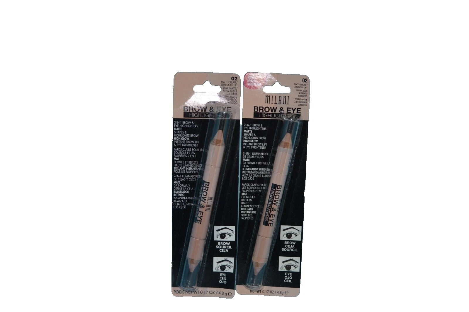 Definición de cejas Milani Crema y Forros