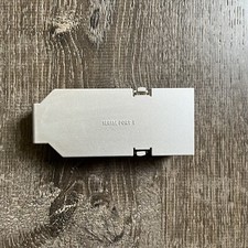 Nintendo Gamecube OEM Serial Port 1 Plate Cover Black Replacement - Clean