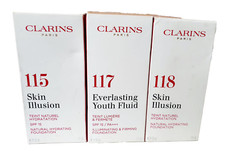 CLARINS Natural Hydrating Foundation, LSF 15/30ml, NEU (Full Size Imperfect Box).