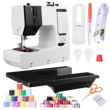 38 Stitches Mini Electric Sewing Machine with Extension Table - UK PLUG Home Use
