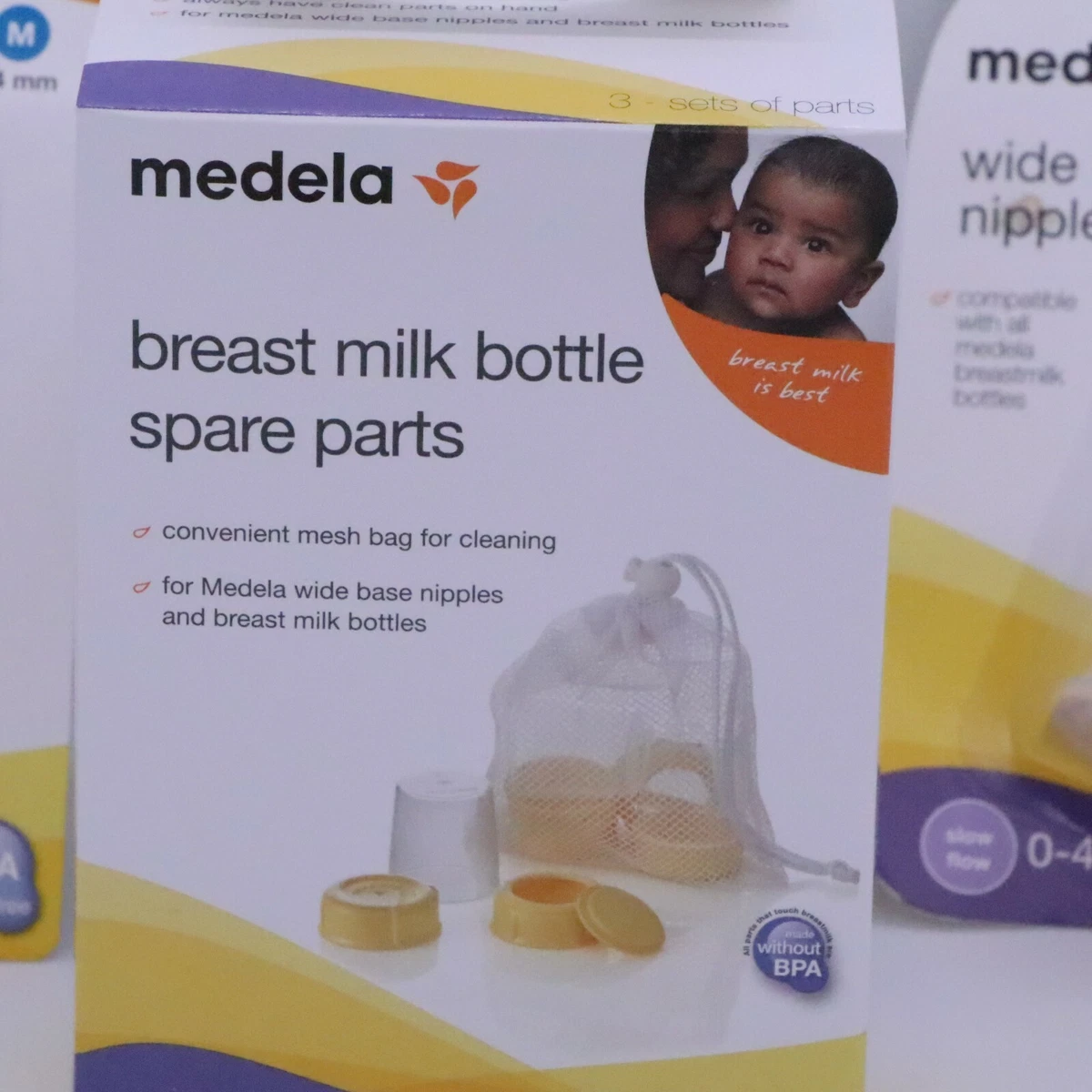 MEDELA LOT BREAST MILK BREASTFEEDING ACCESSORIES MILK BOTTLE SPARE PARTS  SHIELD