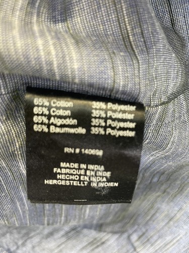 Tavik+Beach Born/ City Raised Mens Large Grey Striped Button Shirt (W26) NWTs - Picture 4 of 5