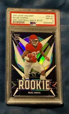 Najee Harris Rookie (#25/75) PSA Graded 2021 Leaf Valiant Blue Football RC XRC 1