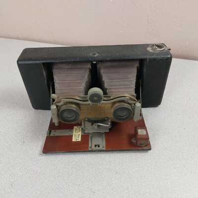 Blair Model No. 2 Stereo  Bausch Lomb 3.25x3.25 Lens #5033 1905? READ