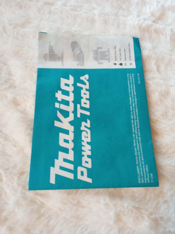 Makita Cordless Drill Owners Manual Model 6040D & Power Tool Foldout Chart - Image 3 of 4