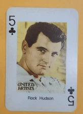 Rock Hudson Movie Film Star Screen Legends Belgium Playing Card