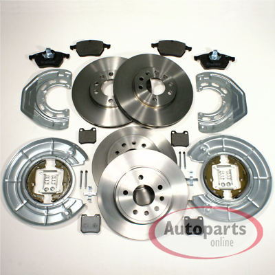 Für Opel Vectra B Bremsen Set 5 Loch 4 Spritzbleche vorne hinten Handbremse Zube