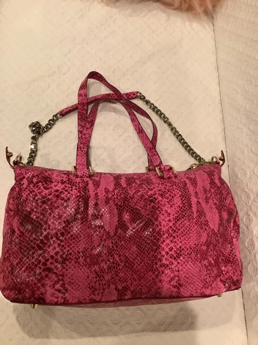 Pink snakeskin hotsell bag