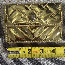 KURT GEIGER NEW GOLD MINI BAG KEYCHAIN