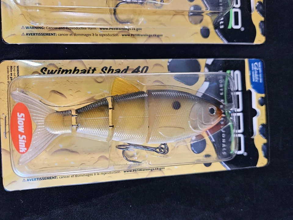 2 señuelos de pesca SPRO Shad 40 Swimbait, fregadero rápido y lento, #05 Dirty Shad SB40 Foto 3 de 4