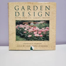 Book Garden Design History  Element Practice Flower Hardcover 1994 John Brookes